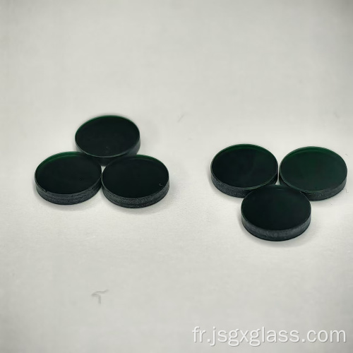 Verre de filtre optique vert pour machine médicale